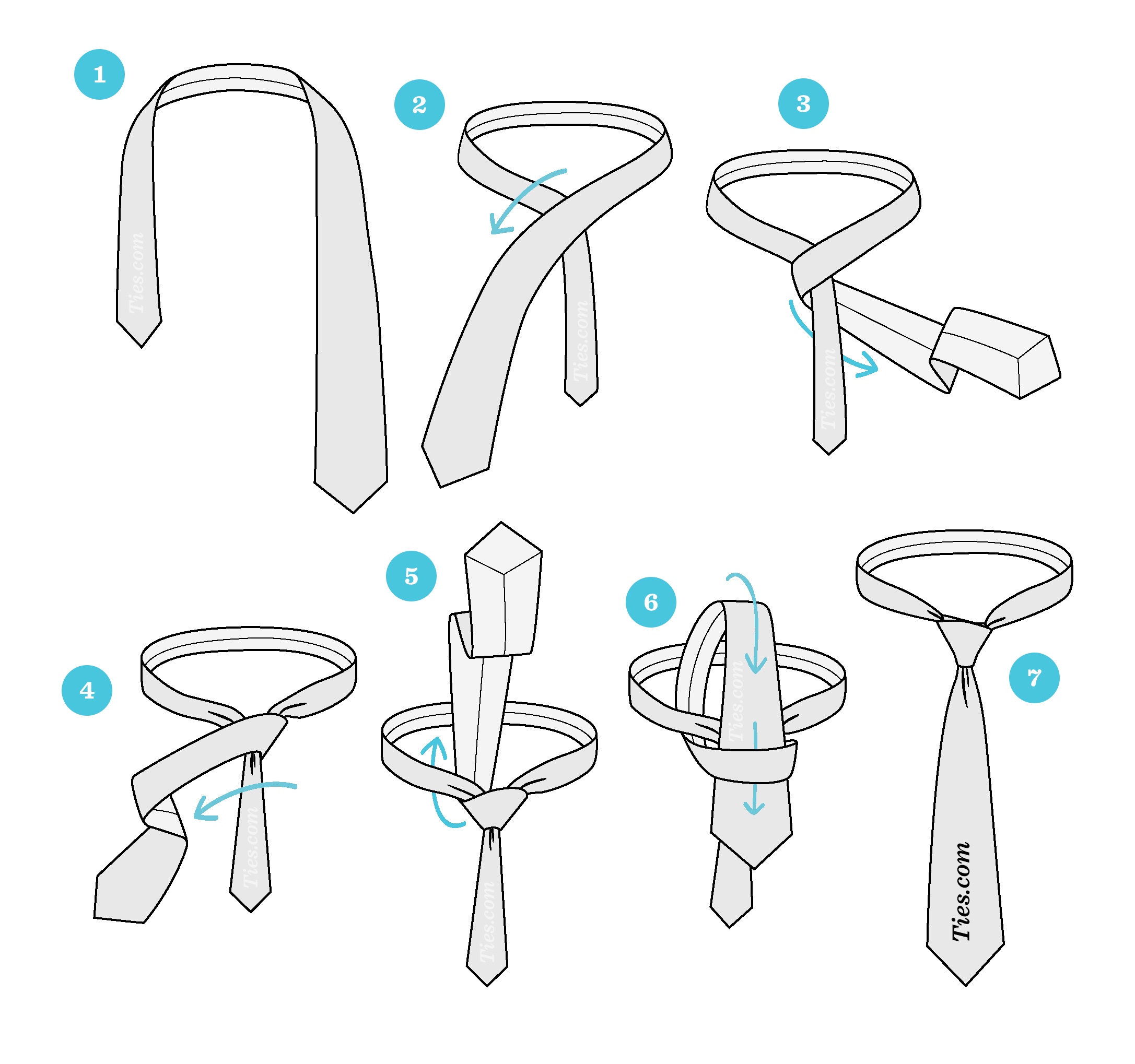 The finer details of how to tie a tie